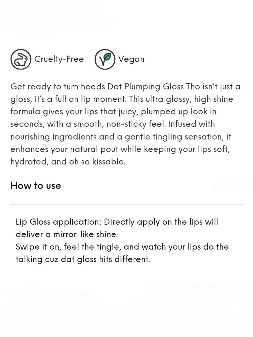 Pinky B Beauty Dat Plumping Gloss Tho Color: Berry Me